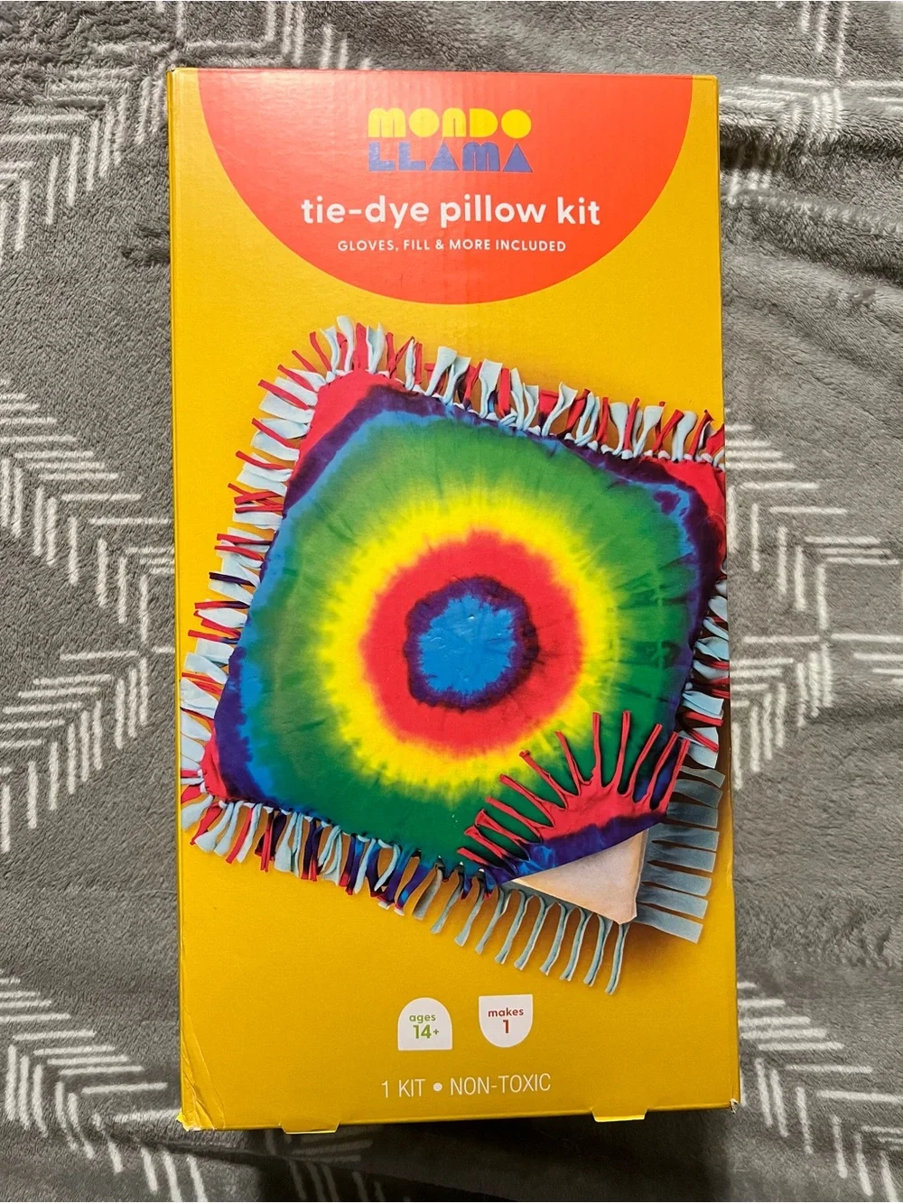 Mondo Llama Tie-Dye Pillow Kit — Multicolor Kids Craft